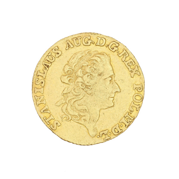 Crown ducat, Stanislaw August Poniatowski (King of Poland; reign 1764–1795), portrait of Stanislaw