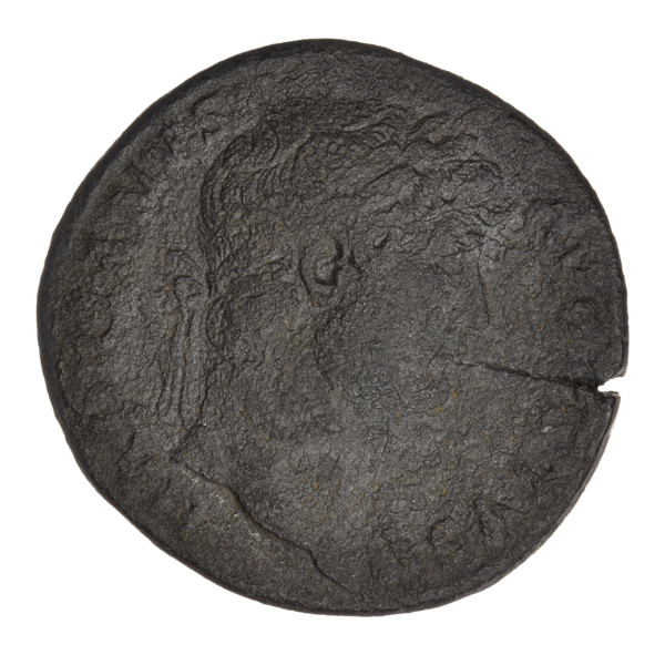 sestertius, Hadrian (76–138; Roman emperor 117–138); obverse: head of Hadrian in laurel wreath