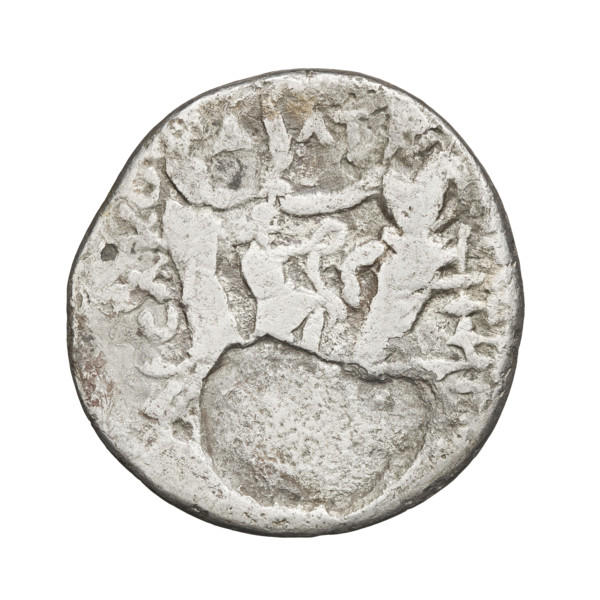 Tetradrachm of Artabanos II (king of Parthia; 10–40 AD). Obverse: bust of Artabanos II left,