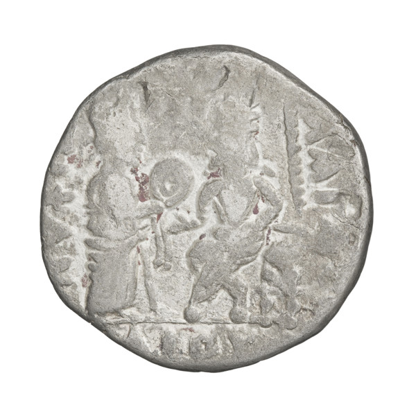 Tetradrachm (subaerate?) of Vologases IV (king of the Parthians; 147–191). Obverse: bust of