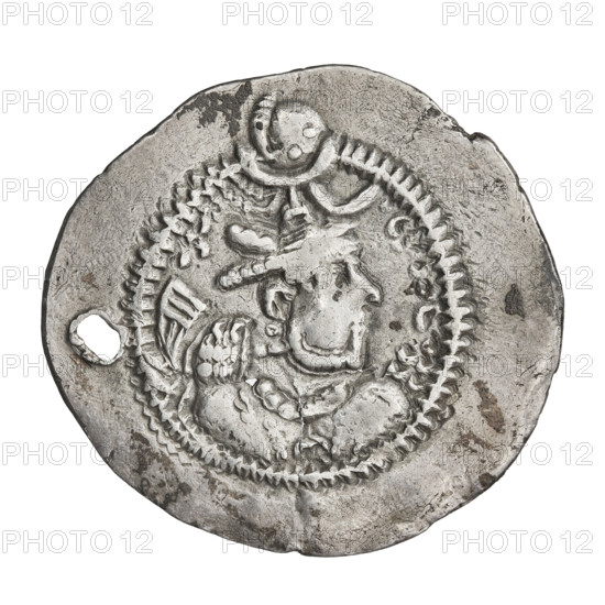 drachma, Peroz I (ruler of Persia; 459–484), obv.: bust of Peroz I facing right; on his head a