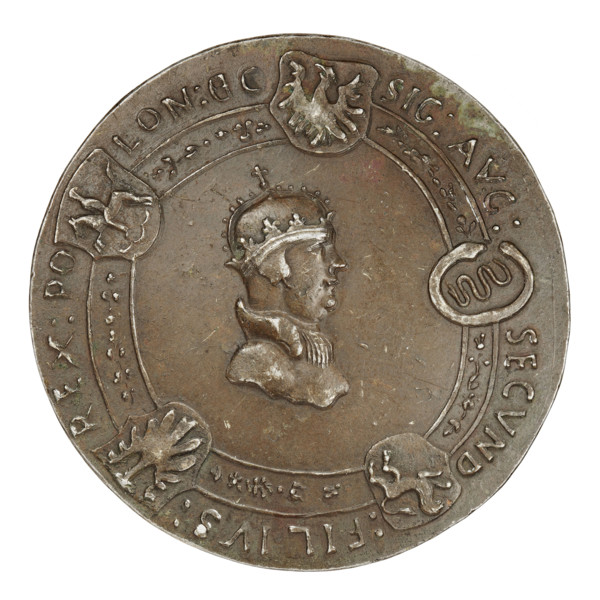 Crown medal thaler, Sigismund I the Old (King of Poland; 1506–1548). Obverse: bust of Sigismund I