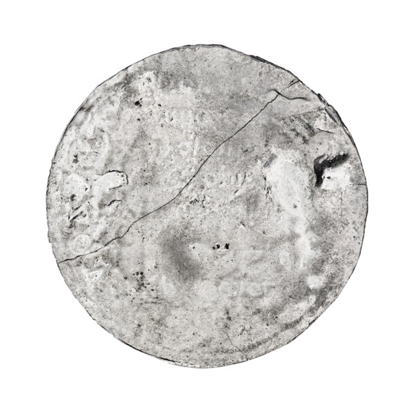 Quarter crown thaler forgery by Majnert. Obverse: illegible. Reverse: bust of Sigismund Augustus in
