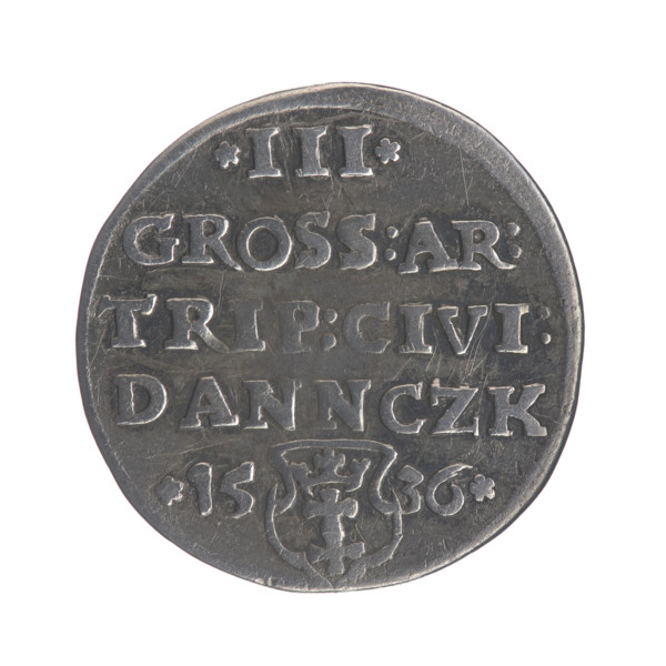 Gdansk trojak, Sigismund I the Old (King of Poland; 1506–1548), Polish coin from Gdansk (Pomeranian