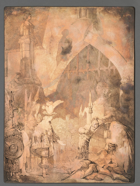 Alexander the Great before Diogenes, Norblin de la Gourdaine, Jean Pierre (1745–1830), graphic
