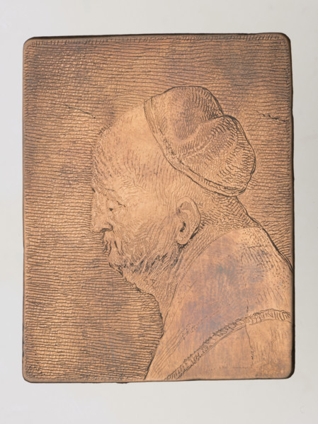 Head of an Old Man Writing, Norblin de la Gourdaine, Jean Pierre (1745–1830), graphic artist;