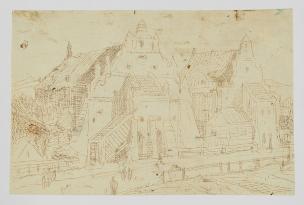 Granaries in Kazimierz; Jablczynski, Feliks (1865–1928), graphic artist; Polish graphic art;