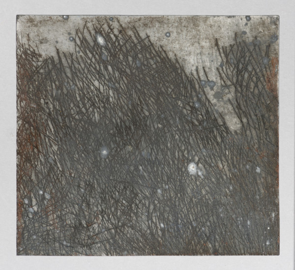 View of a port quay in a northern European city; verso: graphic trials or fragment of a
