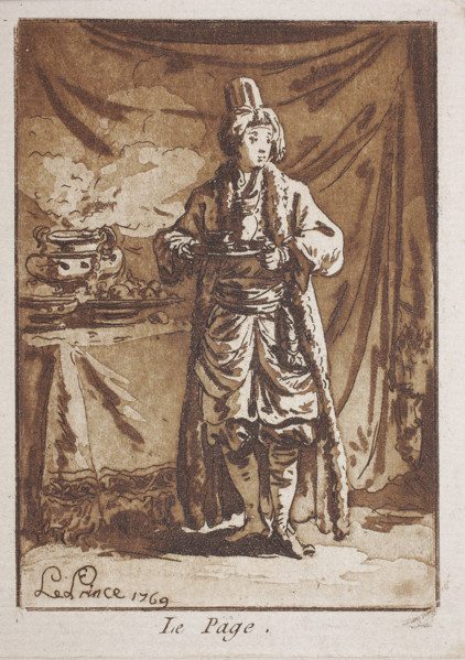 Le Page, Le Prince, Jean-Baptiste (1734–1781), graphic artist; genre scene in a rich Russian