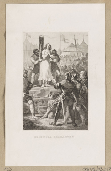 Joan of Arc (The Maid of Orleans; illustration in volume VII of Cesar Cantu, Universal History,