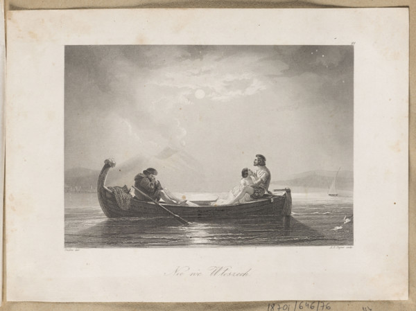 A Night in Italy; artist: Albert Henry Payne (1812–1902), steel engraving; drawing possibly by