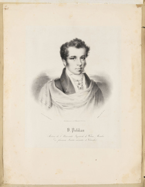 Portrait of Waclaw Pelikan; graphic artists SH and JI (fl. ca. 18..); lithographic workshop of