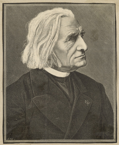 Portrait of Franz Liszt; Puc, Bronislaw (fl. 1867–1891), graphic artist; factual albums; albums;