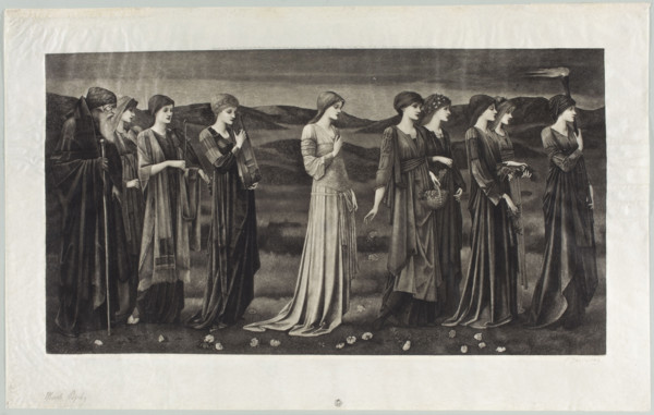 Les noces de Psyché, Jasinski, Feliks Stanislaw (1862–1901), graphic artist; after Burne-Jones,