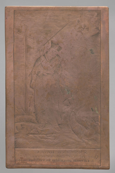 Image of St. Ignatius of Loyola; graphic artist Caim (fl. ca. 1740–1780); publisher Lohojsk;