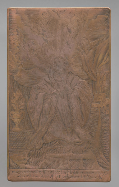 Recto: Saint Thomas a Kempis; verso: Saint Anthony with Child in his arms. Obverse: image of Saint