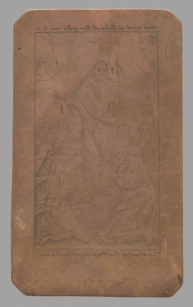 The Sending of the Apostles (Bible), before 1820; graphic print/graphic plate; subject: biblical
