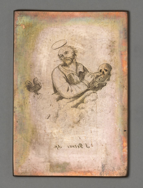 S. Petras Ap. (Saint Peter the Apostle), Czerski, Stanislaw (1777–1833), graphic artist. The image