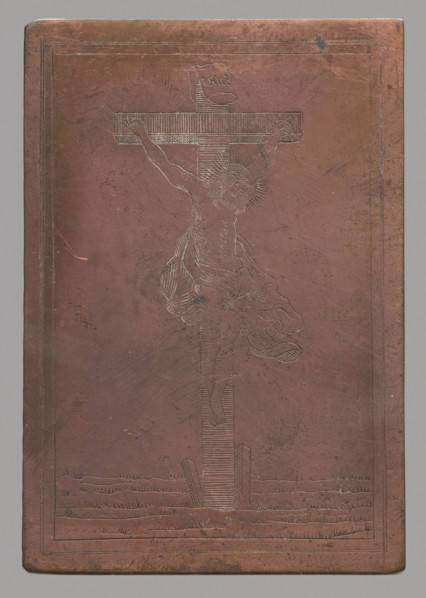 Recto: Crucifixion; verso: Fragment of a composition, graphic artist, Crucifixion (iconographic),