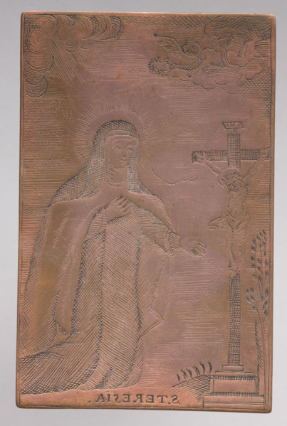 Saint Teresa of Avila. Teresa of Jesus (St.; 1515–1582) — iconography. Catholic saint shown