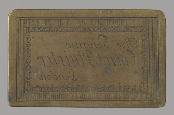 Frame with the inscription: The Genuine Court Plaister; Lopacinski, Jan Nikodem (1747–1810),