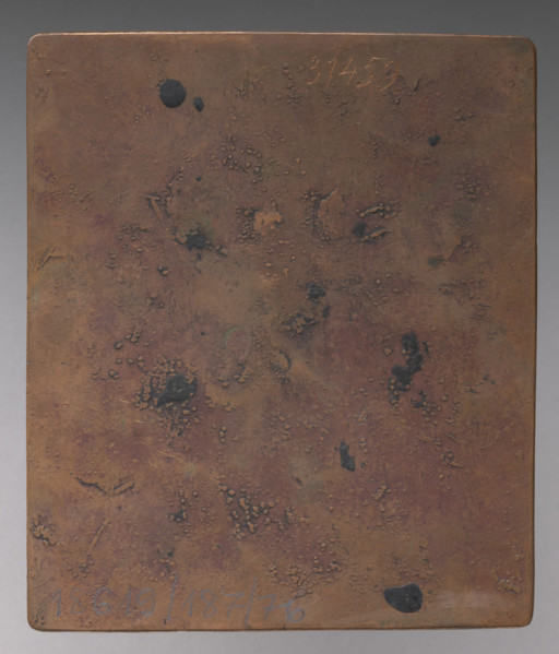 Image of Death hovering above the earth. Illustration from J. Baka, Remarks on Inevitable Death,