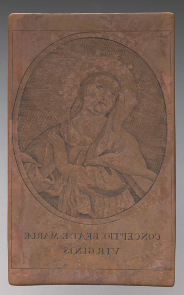 Image of the Virgin Mary (Conceptio Beatae Mariae Virginis). Graphic artist, Lohojsk.