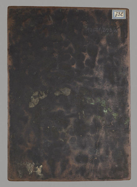 Floral ornament, graphic artist, Lohojsk; floral ornaments; Perhaps a matrix for embossing leather;