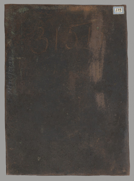 Floral ornament, graphic artist, Lohojsk; Tyszkiewicz, Konstanty (1806–1868). Possibly a matrix for