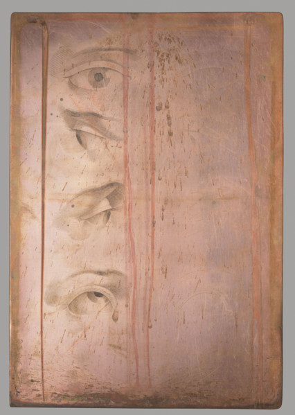 Study of the human eye, graphic artist, after 1800, graphic, graphic matrix/plate; anatomical