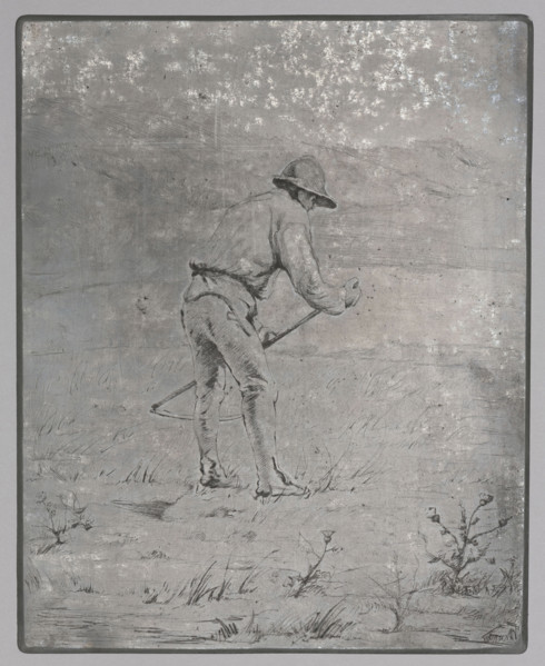 Highlander; Ignacy Lopienski (1865–1941), graphic artist; highlanders, haymaking; 1930; Warsaw;