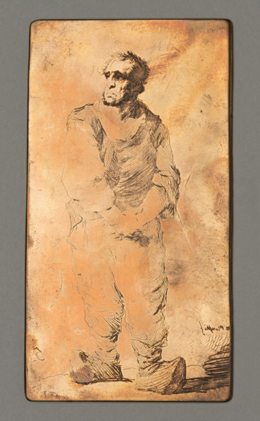 Dutch worker in sabots; Plonski, Michal (1778–1812), graphic artist; character study of a man —