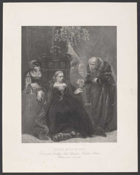The Poisoning of Queen Bona. By Wladyslaw Walkiewicz after Jan Matejko (painting 1859–1860);