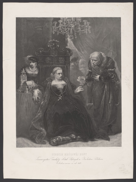 The Poisoning of Queen Bona. Premium of the Society for the Encouragement of Fine Arts for 1862.