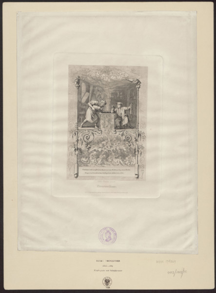 Kupferplatte und Scheidewasser, Neureuther, Eugen Napoleon (1806-1882), graphic artist; graphic
