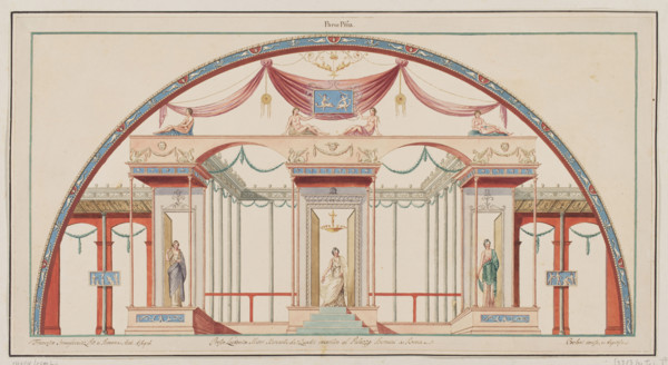 Vestigia delle Terme di Tito. Ground floor plan, Carlone, Marco (1742-1796), graphic artist;