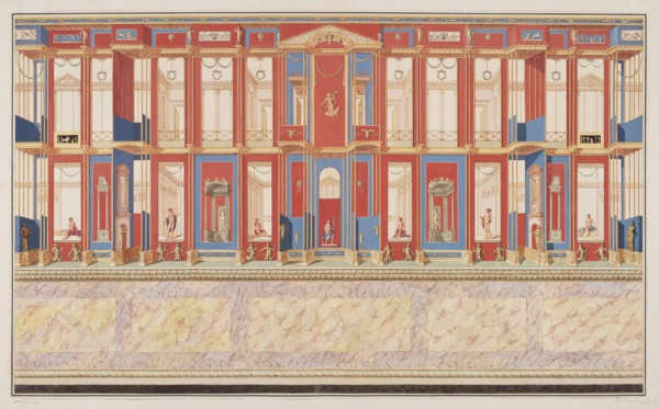 Vestigia delle Terme di Tito. Underground plan, Carlone, Marco (1742-1796), graphic artist; Brenna,