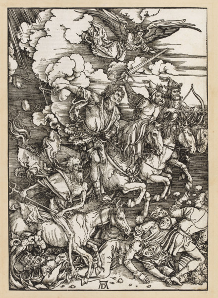The Four Horsemen of the Apocalypse, from the 'Apocalypse' cycle, Dürer, Albrecht (1471-1528),