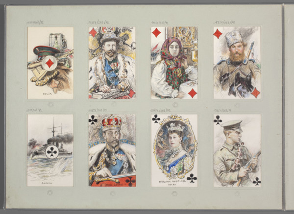 The Jack of Diamonds - Cossack on horseback, Tanski, Czeslaw (1862-1942), illustrator, restitution,