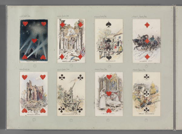 Three of Clubs - Indian Intelligence; Tanski, Czeslaw (1862-1942), illustrator; playing cards;