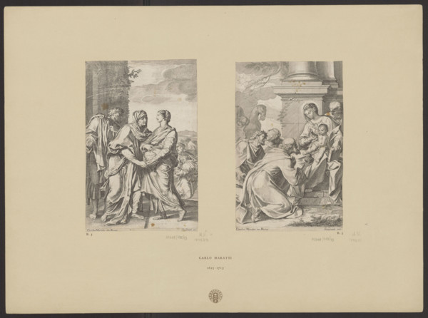 Adoration of the Magi; Sandrart, Jakob von (1630-1708), publisher; Maratti, Carlo (1625-1713),