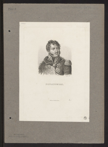 Portrait of Prince Józef Poniatowski; publisher: Ambroise Tardieu (1788–1841); graphic artist: