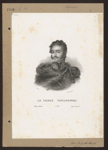 Portrait of Prince Józef Poniatowski, Blaisot, Antoine Barru (1794–1876), publisher; Maurin,