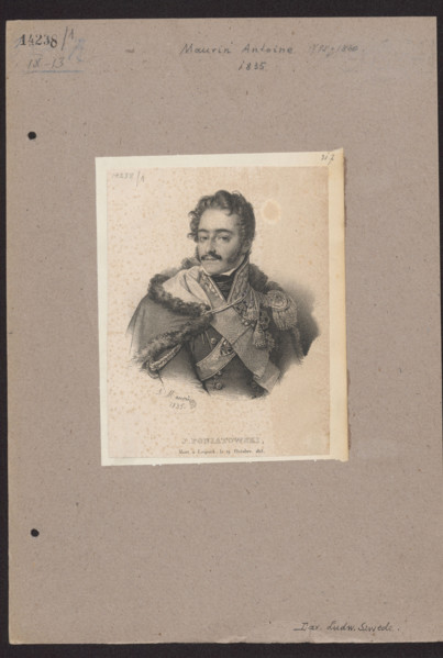 Portrait of Prince Józef Poniatowski; Antoine Maurin (1793–1860), graphic artist; subject: Józef