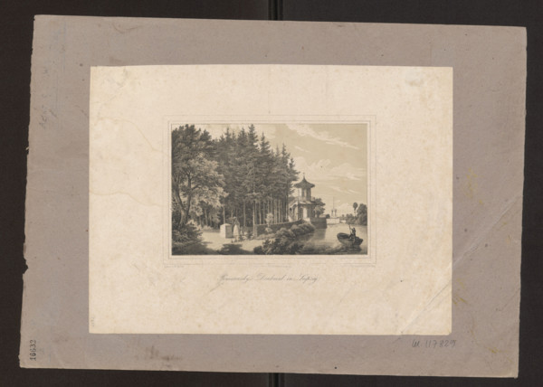 Monument erected to Prince Józef Poniatowski in Leipzig, Arldt, Carl Wilhelm (1809-1868), graphic