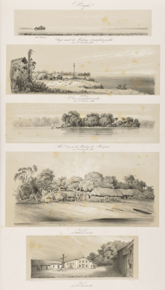 Xingu; 1) Xingu, near the mouth, seen from upstream, December 1, 1842; 2) Veiros, seen from