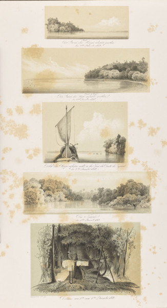1) Luzel near Guara, up the Xingu River, December 2, 1842; 2) Ponta de Page near Guara, up the