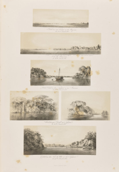 1) View of the Xingu River in the Amazon, December 23, 1842; 2) Rio das Amazonas, December 26,