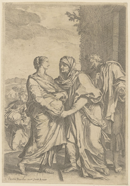 The Visitation; Carlo Maratti (1625–1713), graphic artist; The Visitation (iconographic); Saint