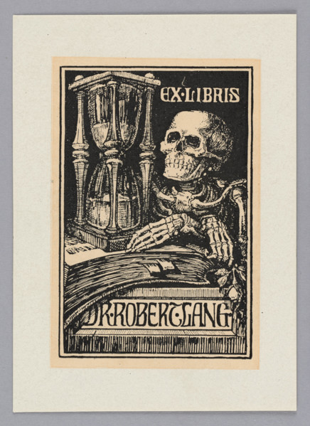 Ex libris Dr. Robert Lang; Dammköhler, Philipp (1871–1924), graphic artist; Witke-Jezewski, Dominik